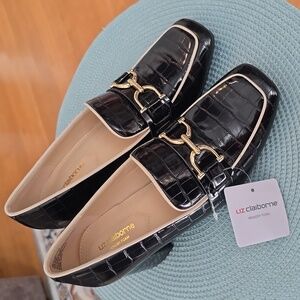 LIZ CLAIBORNE BRAND SIGNATURE WOMEN'S BLACK DRESS SHOES MEMORY FOAM SIZE 7